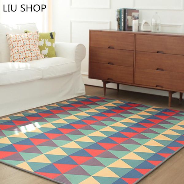 

carpets liu simple korean geometric triangle blanket covered with carpet living room bedroom rug windows table wear strip hallway mat