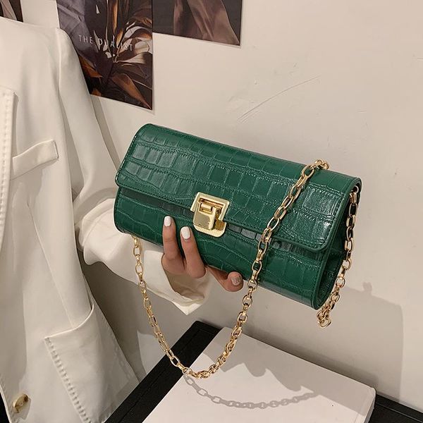 

summer women's bag 2021 fashion versatile chain messenger advanced feeling net red one shoulder armpit small square clutch bags