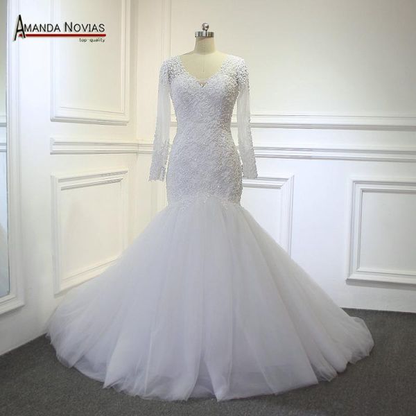 

other wedding dresses 2021 mermaid dress backless full pearls beading gown, White
