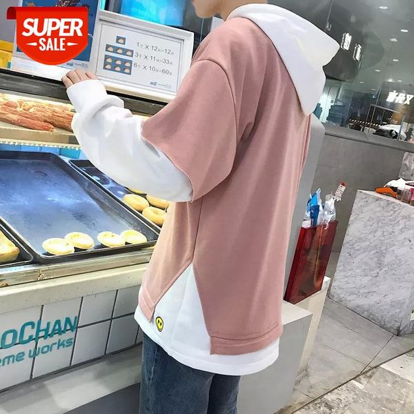 

2020 men's fashion cotton hooded hoodies casual clothes coats streetwear sweatshirts solid 5 color pullover big size s-5xl #w75f, Black