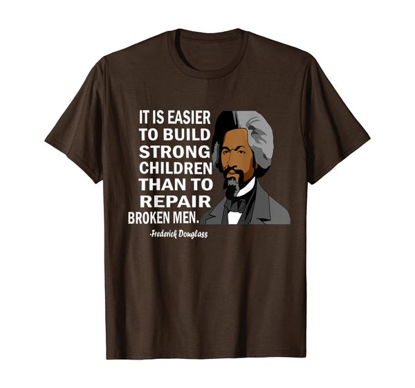 

frederick douglass quote black history month t-shirt, White;black