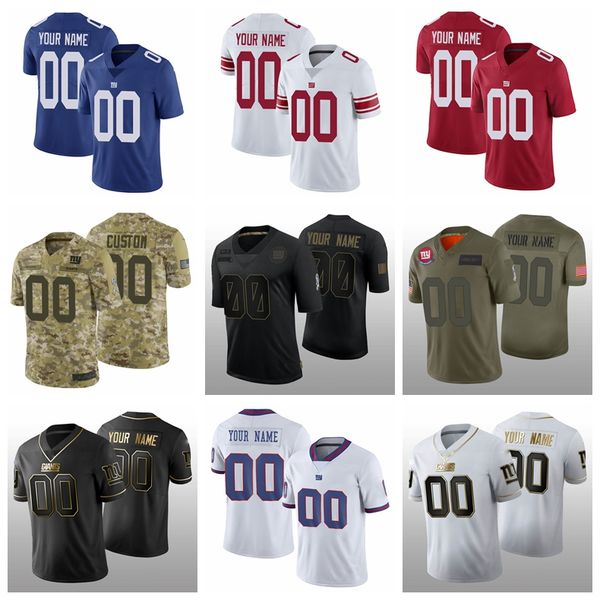 

2021 custom new yorkgiantsmen women youth football edition city split vapor limited stitched jersey size s-6xl, Black;red