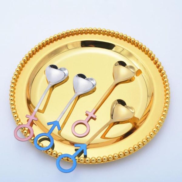 

spoons coffee spoon heart shape mirror polish stainless steel dessert for home