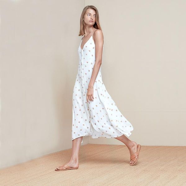 

casual dresses summer spaghetti strap dress women floral printed sleeveless boho long maxi slim bodycon party beach wl541, Black;gray
