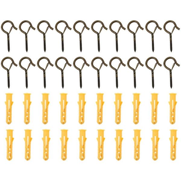 

hooks & rails 20pcs metal screw balcony plant hanging planter with screws