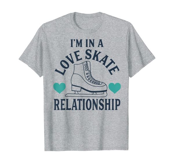 

cool alluring i'm in a love skate relationship gift t-shirt, White;black