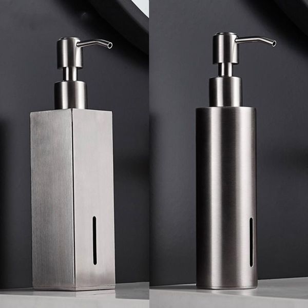 

liquid soap dispenser wall mounted 200mldetergent lotion pump bottlebathroom round shampoo foam dispensers 304 stainlerss steel