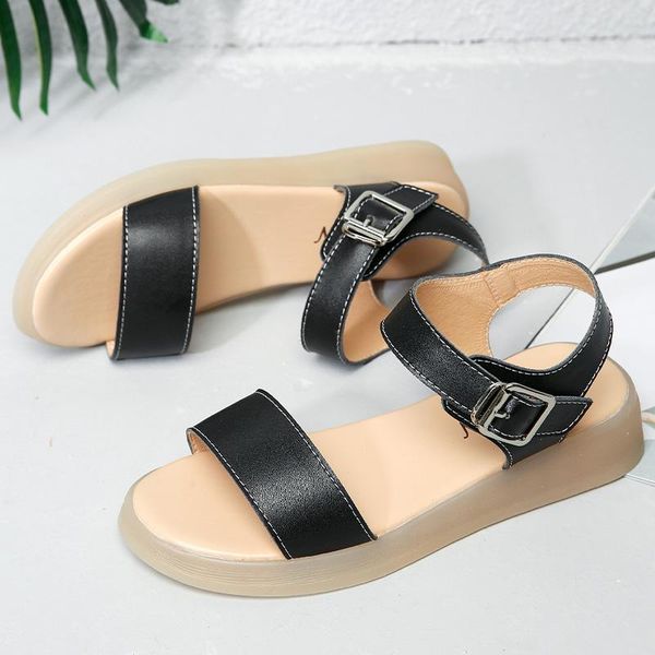 

sandals summer light women casual comfortable beach shoes chaussure femme pumps slope heel slippers wedge shoe, Black