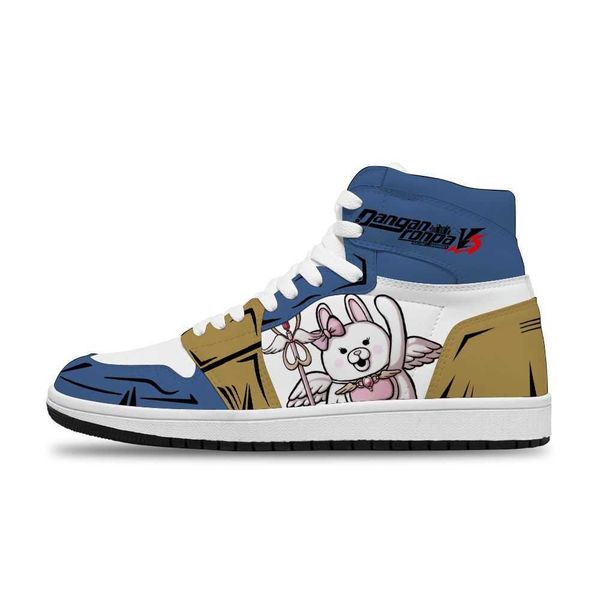 

2021 japanese anime danganronpa diy breathable running non-slip leisure shoes for boys fashion sneakershfyg
