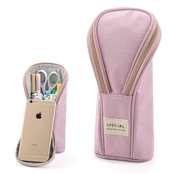 

multifunctional pencil case korean school student stationery pen holder fashion fabric storage pouch organizer phone cosmetic bags & cases