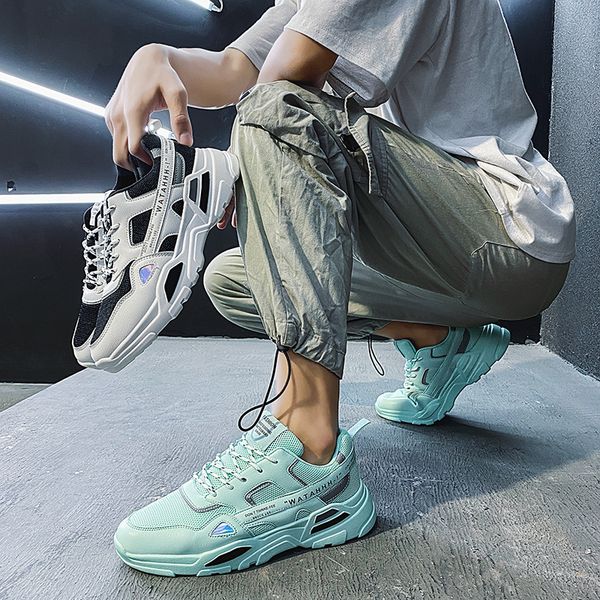 

wholesale 2021 for men womens sport running shoes tennis outdoor walking green volt runners jogging trainers sneakers size 39-44 wy16-d87