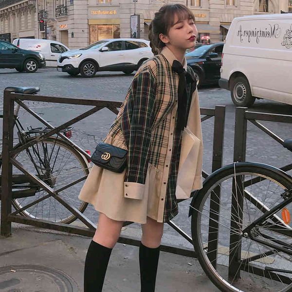 

women's t-shirt chess shirt dressed as a woman in sprg and autumn an immortal french little japanese college wd u04d, White