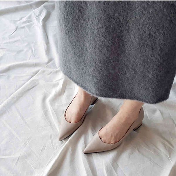 

dress shoes sapatos de salto mÃ©dio couro femininos, sapatos verÃ£o alto grosso, ponta fina, calÃ§ado trabalho 4cm 6cm, 33 e 42 fkur, Black