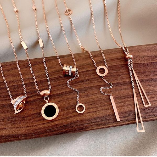 

chains chain necklace women pendant aesthetic korean fashion female now 2021 vintage classic casual all occasions, Silver