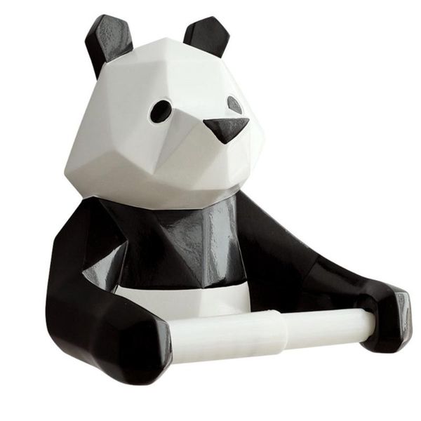 

toilet paper holders 1pc bathroom resin panda holder practical punch-roll rack