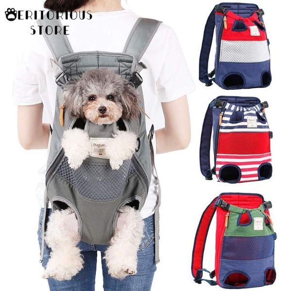 

cat carrier backpack legs out front chest bags pet for small medium cats dogs hands-travel walking dog car seat covers