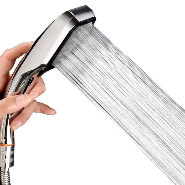 

super pressurized shower head square handheld water-saving bathroom sets