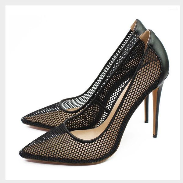 

dress shoes 2021 grid hollow out high heels pumps pointed toe party wedding fashion women stilettos black gold1