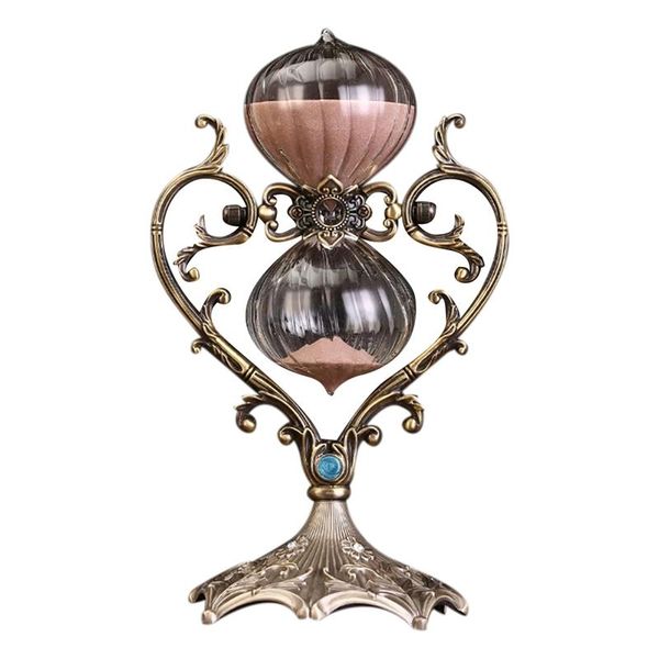 

other clocks & accessories creative vintage time hourglass timer ornaments brief retro living room metal home decoration