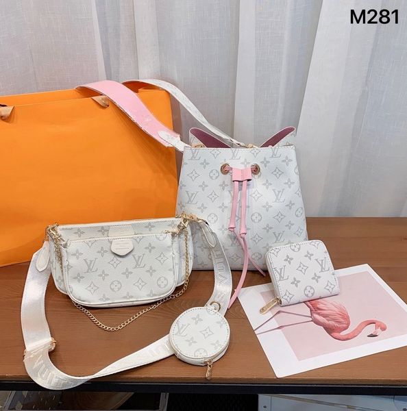 

2021 fashion classic luxury brand leather women bags handbag women's tote backpack handbags ladies bag wallet -l4483, Red;black