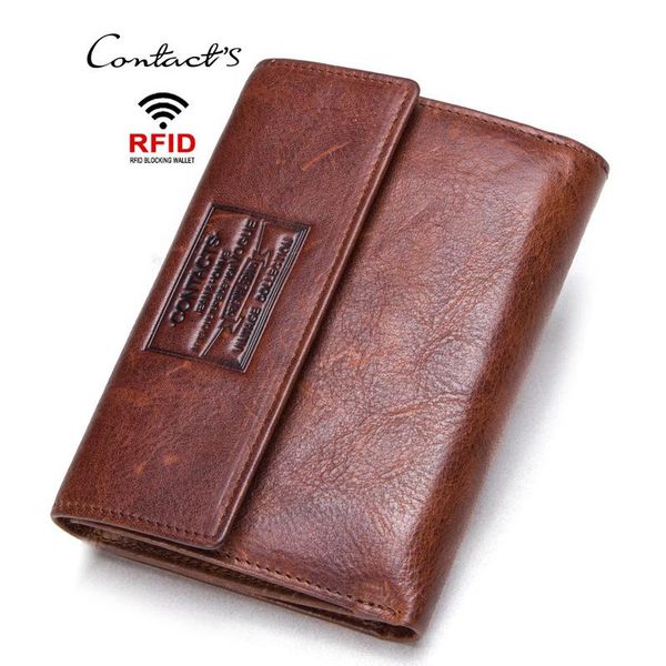 

wallets genuine leather wallet men coin purse hasp design cow short large capacity card holder clutch rfid, Red;black