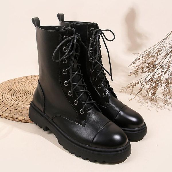 

boots breathable thin 2021 short female fried street, Black