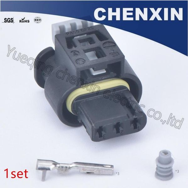 

other auto electronics black 3 pin waterproof automotive cable connector plug female 805-121-521 7615490-03 car