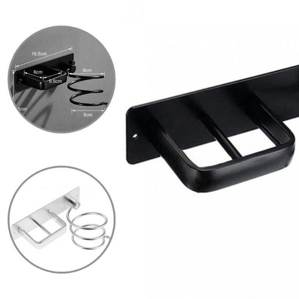 

towel racks reusable with plug hook rustproof wall-mounted bathroom shelves for el