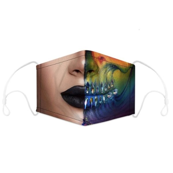 

protection digital printing 2021 adjustable mask dust and haze 5-layer synthetic filter