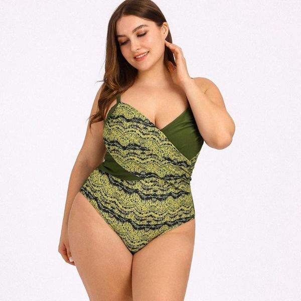 

one-piece suits women floral print bikini swimming 2021 summer padded ush-up swimsuits swimwear beach suit beachwear bathing