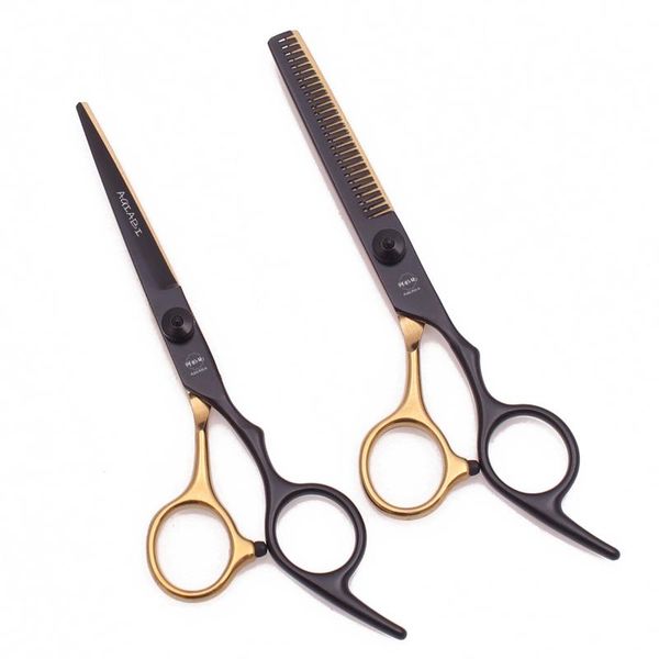 

hair scissors 6" stainless steel aqiabi cutting barber shop hairdressing thinning shears haircut set salon a1001