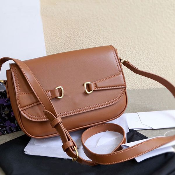 

handbag women luxurys designers bag 2021 shoulder bags real leather saddle medium flap plain covered single strap with ajustabl