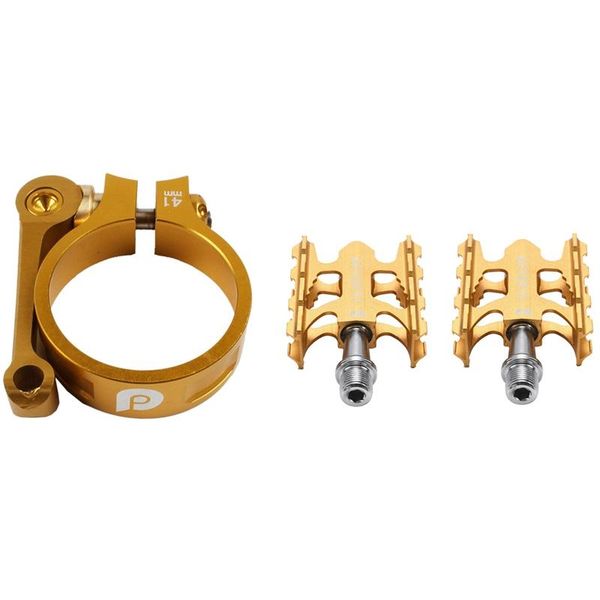 

tools litepro 1 pair bike pedals & pcs folding bicycle seatpost clamp