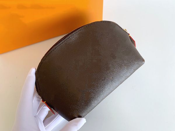 

luxurys genuine leather women shell cosmetic bags cases wallets brand designer zippy wristlet 5a shoulder evening han239b