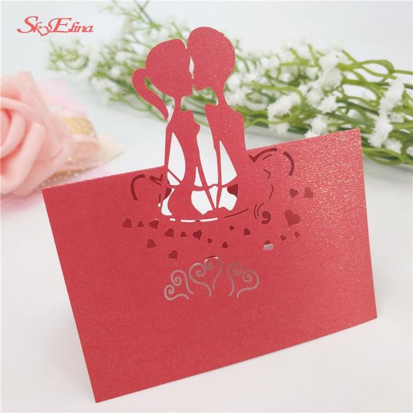 

greeting cards 100pcs wedding party table decor100pcs/set lovers shape decorations name place 5zsh083