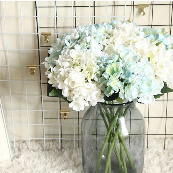 

decorative flowers & wreaths simulation flower hydrangea home decoration wedding holding accessories diy artificial guide wall