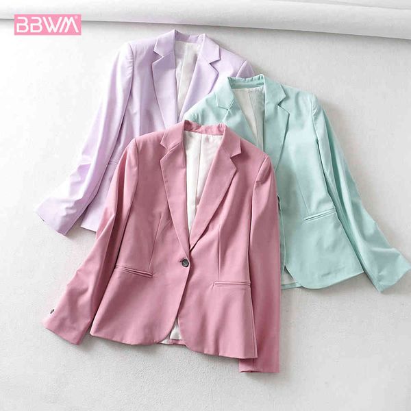 

candy color sweet one buckle simple occupation female suit korean women's+waist thin casual high waist female pants 210507, White