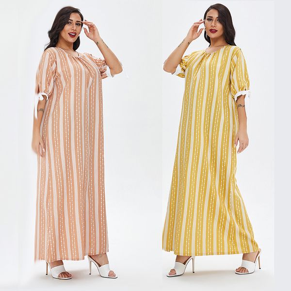 

plus size dresses muslim casual pajamas summer arabian robe large