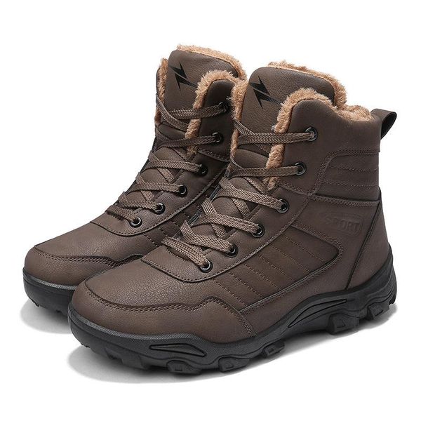 

boots 39-46 winter 2021 non-slip warm comfortable men shoes #nxsc-1810, Black