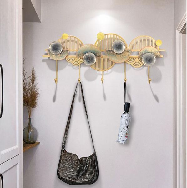 

european style porch iron creative hook key rack simple and fashionable home decoration clothes shelf bedroom decor decorative objects & fig