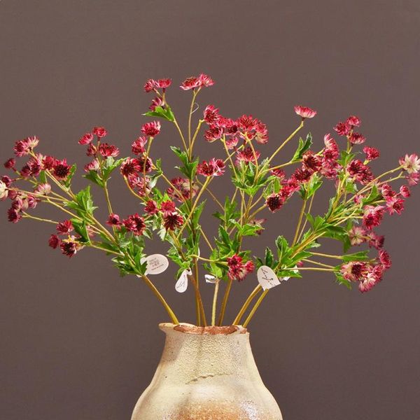 

decorative flowers & wreaths 6pcs artificial plants daisy star bouquet fake plant small celery floral for wedding home office decoration