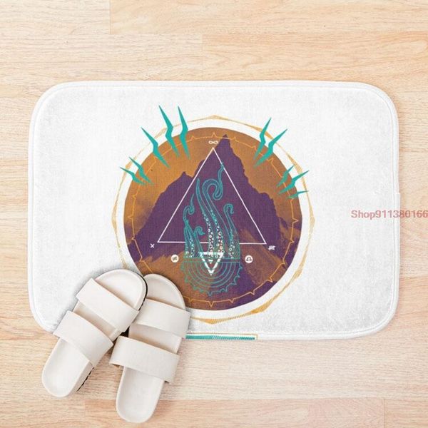 

bath mats mat mountain of madness anti slip bathroom carpet rug 3d printed water absorption living room