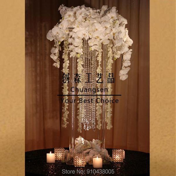 

party decoration 10pcs flower stand acrylic road lead wedding centerpiece flowers rack for event home decoration,table