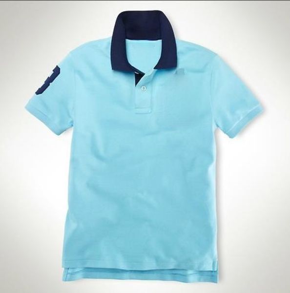 

qulogo156 men's pure color stitching collar large scale short sleeve t-shirt, White;black