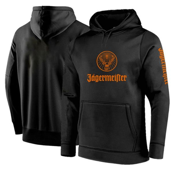

men's hoodies & sweatshirts spring autumn 2021 jagermeister logo customize pullover cotton casual fashion a variety of sizes coats, Black