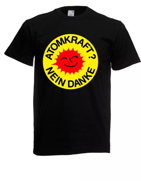 

mens t-shirt nuclear power no thanks up to 5xl, White;black