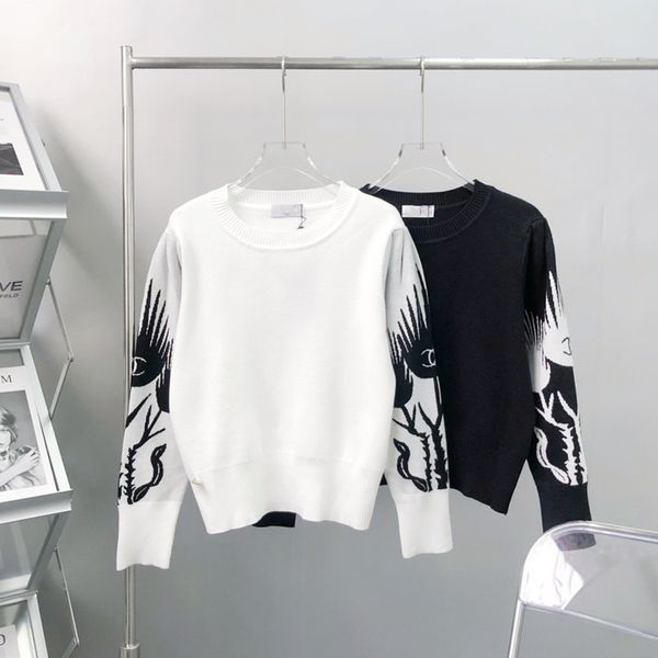 

high version 21ss early autumn new human xiaoxiang college style cashmere sweater female pullover 07152, Black