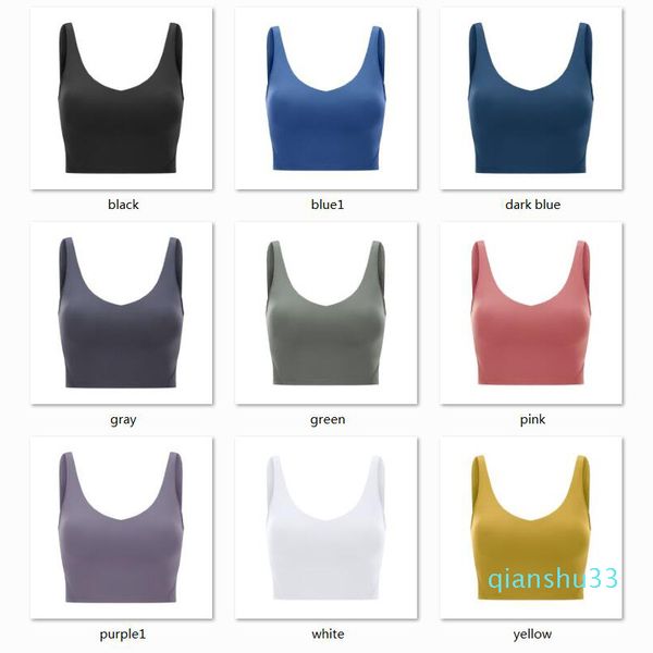 

gym clothes women underwears tanks camis yoga sports bra shockproof high-strength fitness workout u back padded vest #226