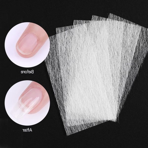 

builder uv gel nail extension nail art forms clips non-woven silks gel for building fiberglass nails french, Red;pink