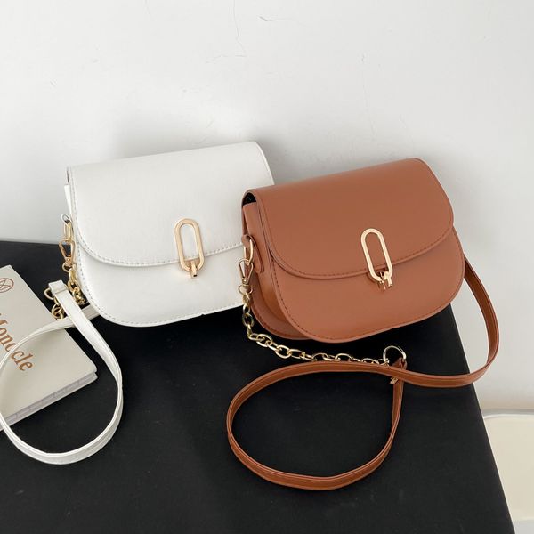 

bag trendy retro chain western new simple fashion shoulder handbag small cross-body saddle 2021 uetdl